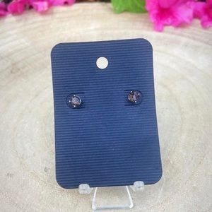 Smoky Quartz Crystal Earrings